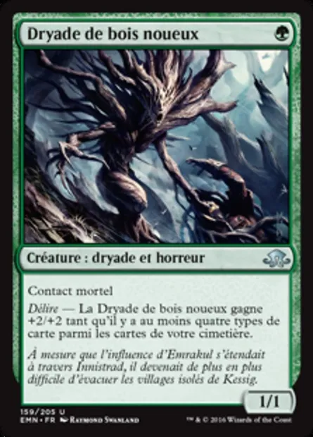 Dryade de bois noueux, carte Magic EMN 159 — extension La lune hermétique