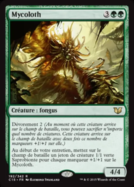 Mycoloth, carte Magic C15 192 — extension Commander 2015