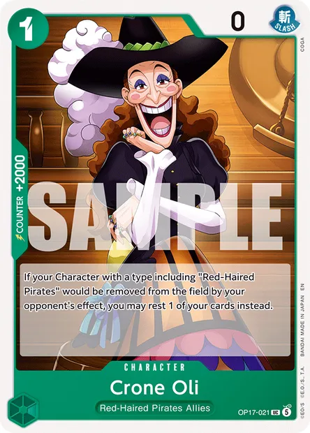 Crone Oli, One Piece card OP17-021 — THE WORLD’S STRONGEST WARRIORS set