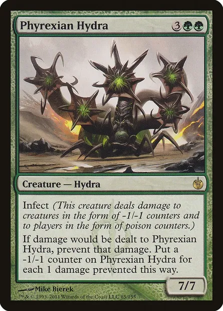 Phyrexian Hydra, Magic card MBS 85 — Mirrodin Besieged set
