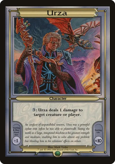 Urza, Magic card PVAN 407 — Vanguard Series set