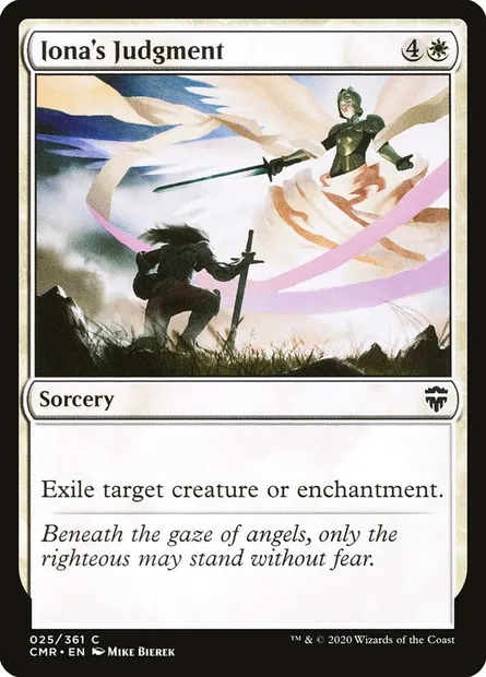 Iona's Judgment, Magic card CMR 25 — Commander Legends set