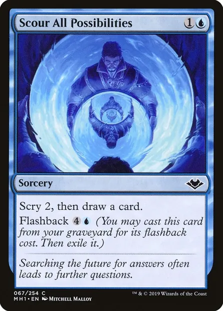 Scour All Possibilities, Magic card MH1 67 — Modern Horizons set