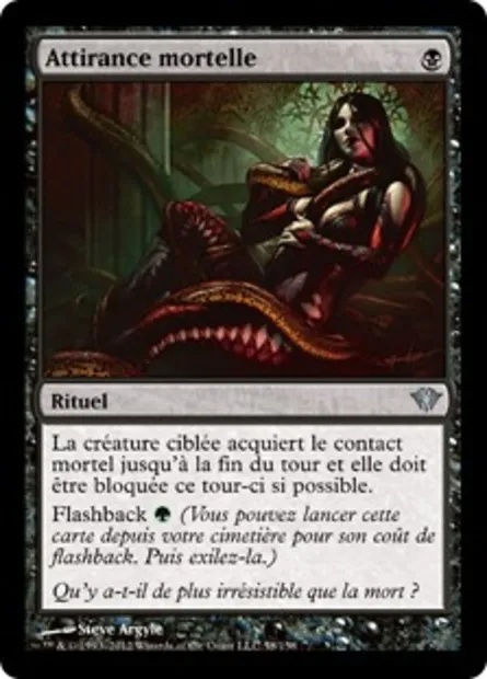 Attirance mortelle, carte Magic DKA 58 — extension Obscure Ascension