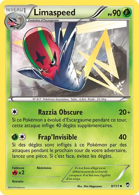 Limaspeed, carte Pokémon FFI 9 — extension Poings Furieux