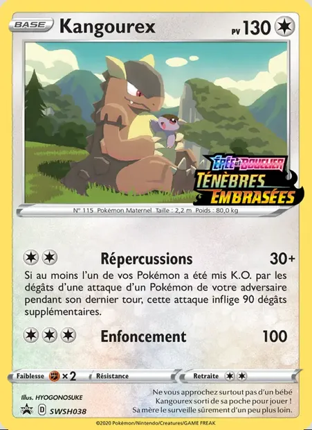 Kangourex, carte Pokémon SWSH 038 — extension Promo SWSH