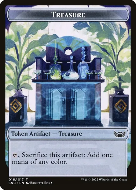 Treasure, carte Magic TSNC 16 — extension Streets of New Capenna Tokens
