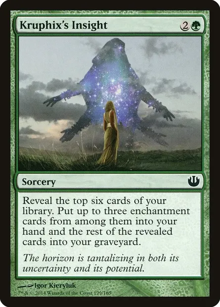 Kruphix's Insight, Magic card JOU 129 — Journey into Nyx set