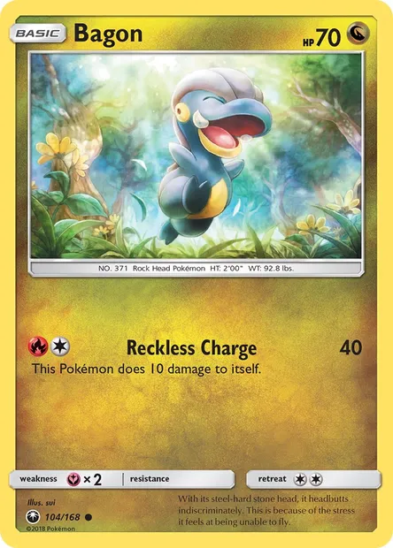 Bagon, Pokémon card CES 104 — Celestial Storm set