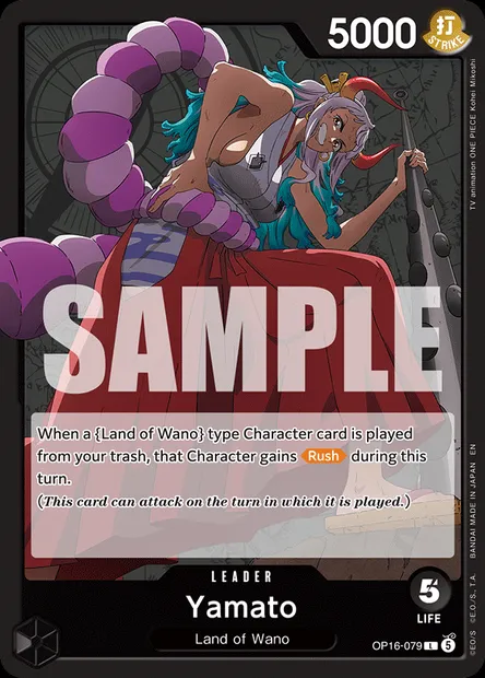 Yamato, One Piece card OP16-079 — THE TIME OF BATTLE set