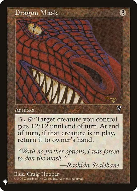 Dragon Mask, Magic card PLST VIS-144 — The List set