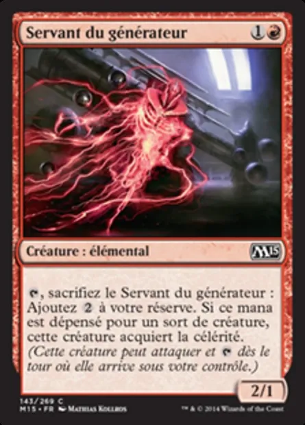 Servant du générateur, carte Magic M15 143 — extension Magic 2015