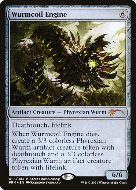 Wurmcoil Engine, Magic card PW21 3 — Wizards Play Network 2021 set