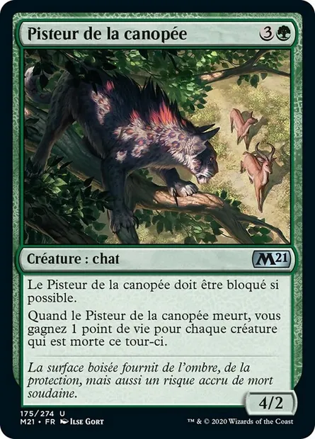 Pisteur de la canopée, carte Magic M21 175 — extension Core Set 2021