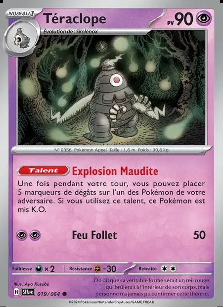 Téraclope, carte Pokémon SFA 019 — extension Fable Nébuleuse