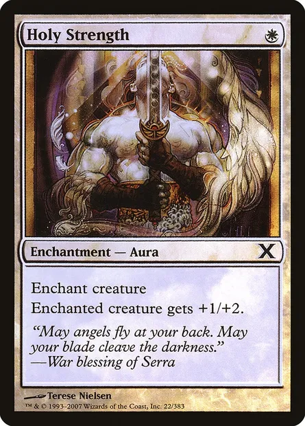 Holy Strength, Magic card 10E 22★ — Tenth Edition set