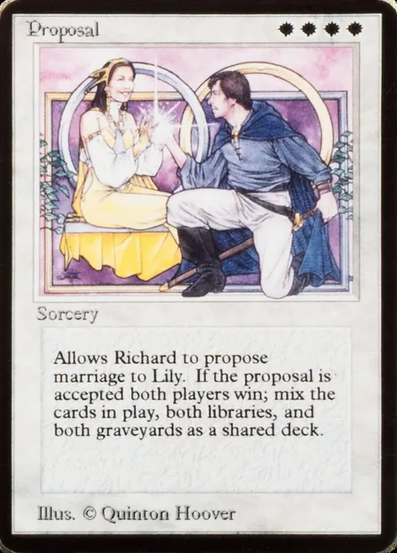 Proposal, Magic card PCEL 3 — Celebration Cards set