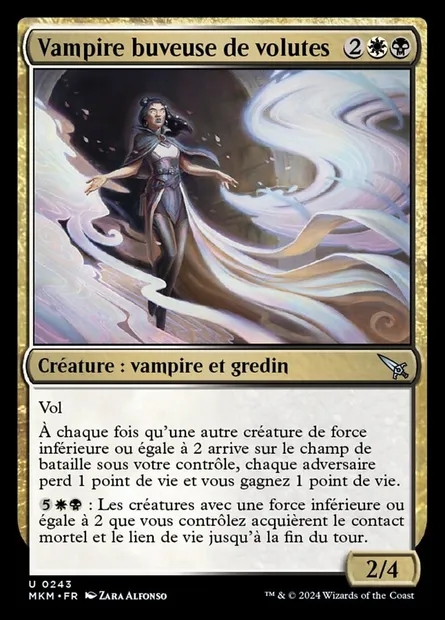 Vampire buveuse de volutes, carte Magic MKM 243 — extension Murders at Karlov Manor