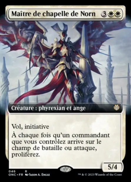 Maître de chapelle de Norn, carte Magic ONC 46 — extension Phyrexia: All Will Be One Commander
