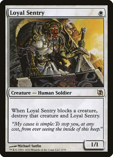 Loyal Sentry, Magic card DDF 5 — Duel Decks: Elspeth vs. Tezzeret set