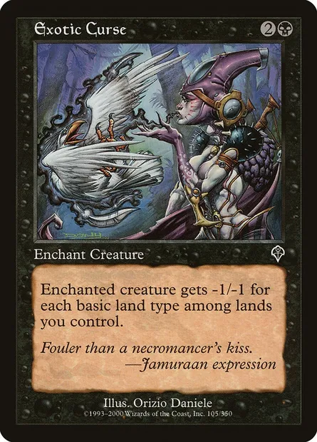 Exotic Curse, Magic card INV 105 — Invasion set