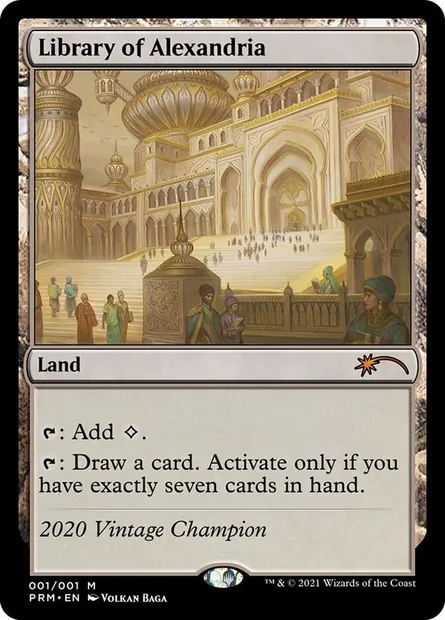 Library of Alexandria, Magic card OVNT 2020B — Vintage Championship set