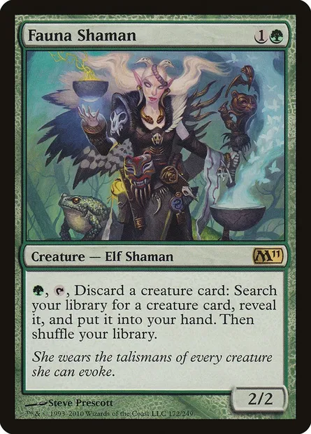 Fauna Shaman, Magic card M11 172 — Magic 2011 set