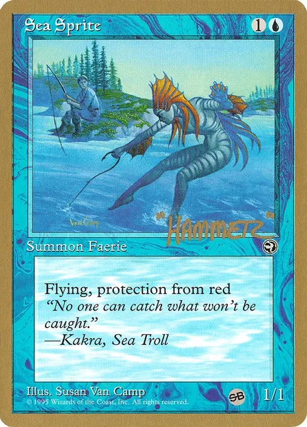 Sea Sprite, Magic card PTC shr38sb — Pro Tour Collector Set set
