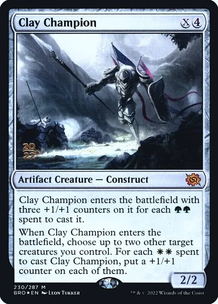 Clay Champion, Magic card PBRO 230s — The Brothers' War Promos set
