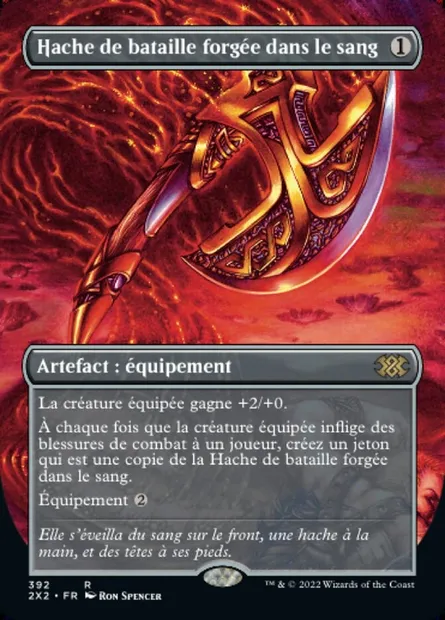 Hache de bataille forgée dans le sang, carte Magic 2X2 392 — extension Double Masters 2022