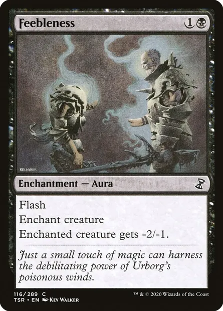 Feebleness, Magic card TSR 116 — Time Spiral Remastered set