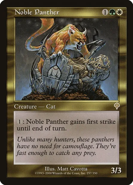 Panthère noble, carte Magic INV 257 — extension Invasion