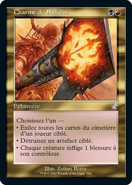 Charme de Rakdos, carte Magic TSR 384 — extension Spirale Temporelle Remastered