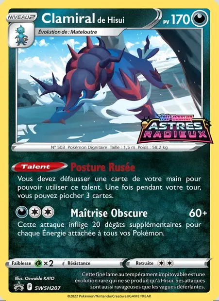 Clamiral de Hisui, carte Pokémon SWSH 207 — extension Promo SWSH