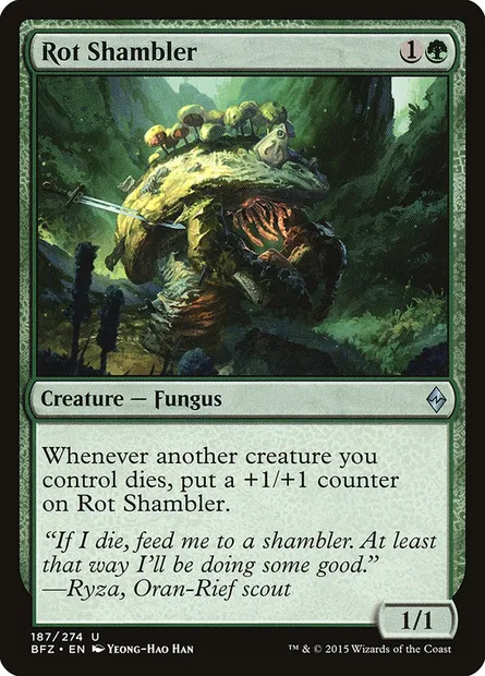 Rot Shambler, Magic card BFZ 187 — Battle for Zendikar set