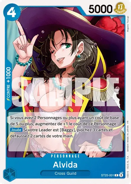 Alvida, carte One Piece ST25-001 — extension BLEU Baggy