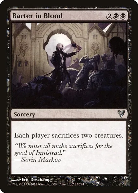 Barter in Blood, Magic card AVR 85 — Avacyn Restored set