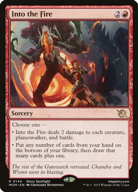 Into the Fire, Magic card MOM 144 — March of the Machine set