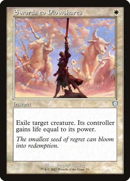 Swords to Plowshares, Magic card BRC 75 — The Brothers' War Commander set