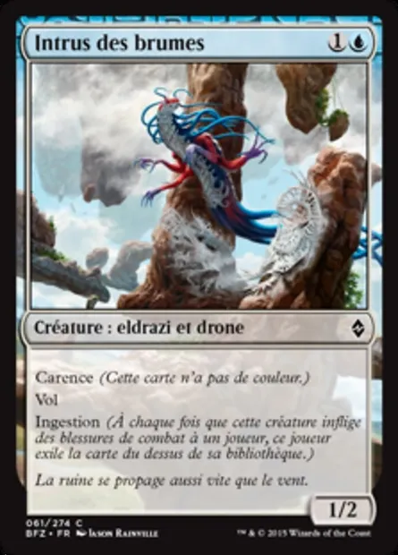 Intrus des brumes, carte Magic BFZ 61 — extension La bataille de Zendikar
