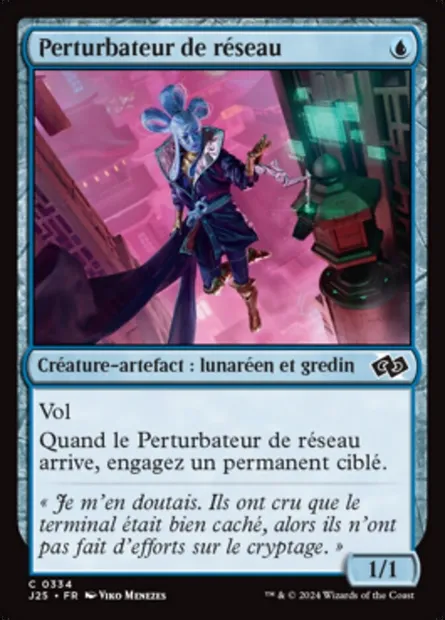 Perturbateur de réseau, carte Magic J25 334 — extension Foundations Jumpstart