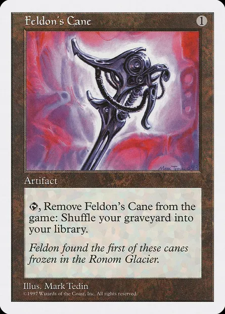 Feldon's Cane, Magic card 5ED 368 — Fifth Edition set
