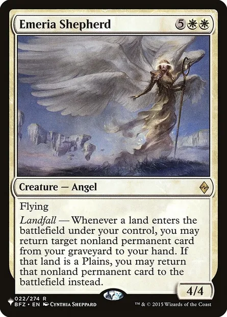 Emeria Shepherd, Magic card PLST BFZ-22 — The List set