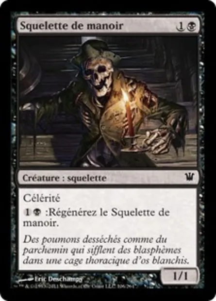 Squelette de manoir, carte Magic ISD 106 — extension Innistrad