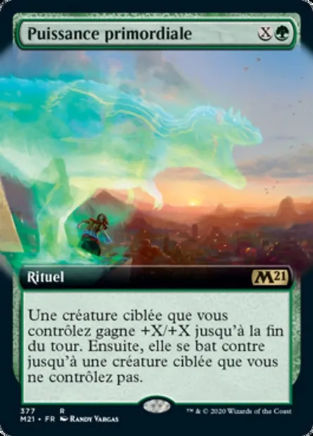 Puissance primordiale, carte Magic M21 377 — extension Core Set 2021