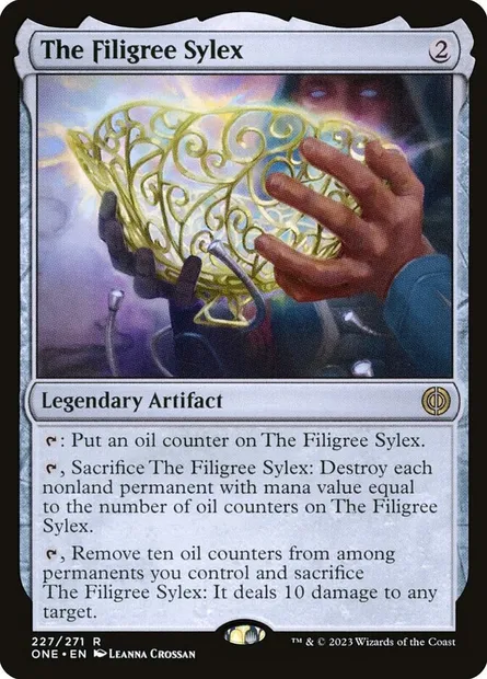 The Filigree Sylex, Magic card ONE 227 — Phyrexia: All Will Be One set