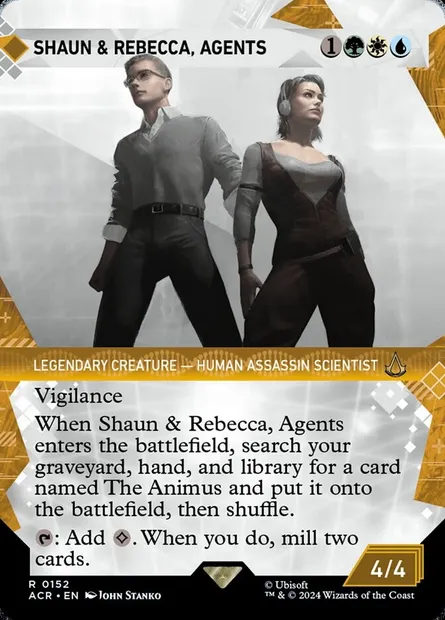 Shaun & Rebecca, Agents, Magic card ACR 152 — Assassin's Creed set