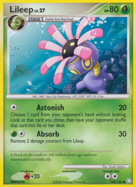 Lileep, Pokémon card LA 105 — Legends Awakened set