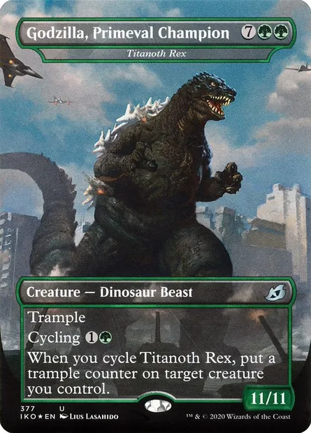 Titanoth Rex, Magic card IKO 377 — Ikoria: Lair of Behemoths set