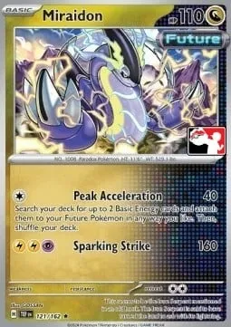 Miraidon, carte Pokémon PPS 121-5 — extension Play! Pokémon Prize Pack Series